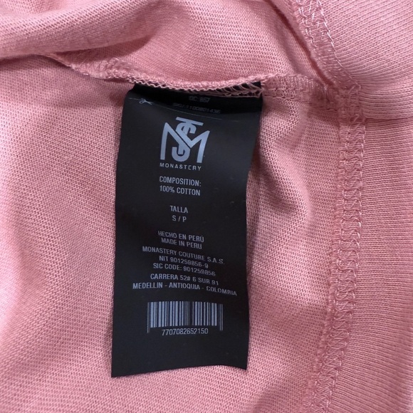 MONASTERY INVICTA CROP TOP BRIDAL ROSE SZ S - Picture 11 of 15